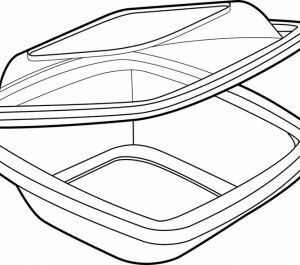 Salad Container 750ml (24oz)