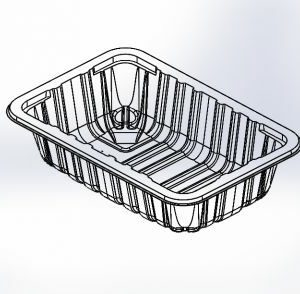 Black/White/Clear Shallow MAP Tray (8 x 5 x 50)