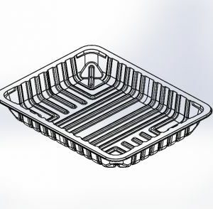 Black/White/Clear Shallow MAP Tray (11 x 9 x 40)