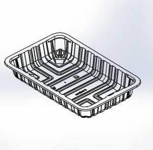 Black/White/Clear Shallow MAP Tray (11 x 7 x 40)