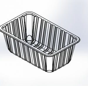 Black/White/Clear Deep MAP Tray (11 x 7 x 100)