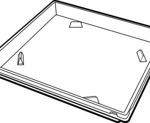Large Square Cake Base
