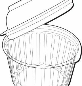 Round Show Bowl 12oz Dome Lid