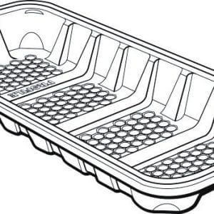 LiquiLoc Recyclable Meat Tray - 11x5