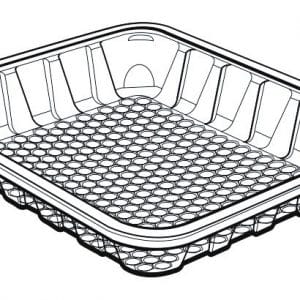 LiquiLoc Recyclable Meat Tray - 8x7